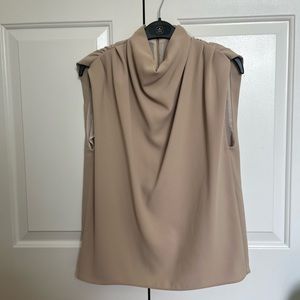 Zara Sleeveless Draped Top